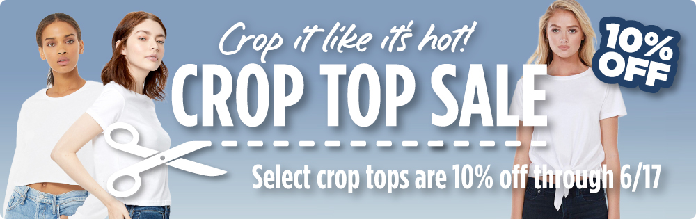 Crop it like it's hot! Crop Tops and more are 10% off thru 6/17