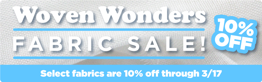 Woven Wonders fabric sale! 10% OFF select fabrics through 3/17