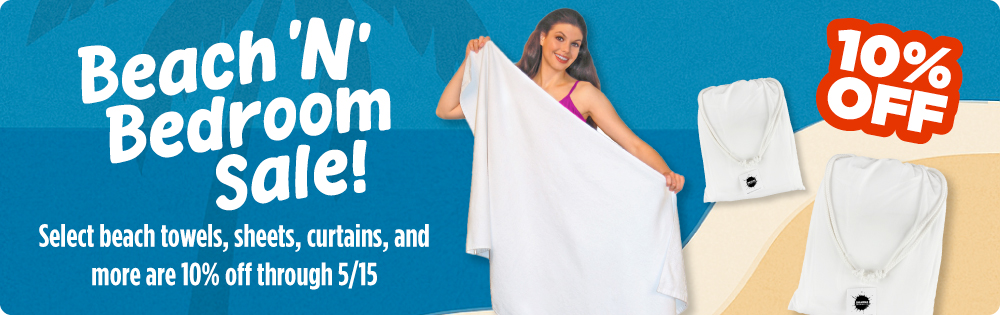 Beach ‘n’ Bedroom Sale: Towels, curtains, and more are 10% off through 5/15