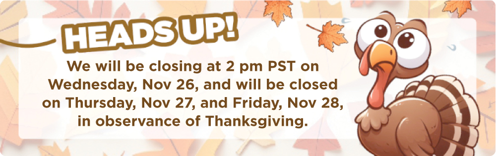 Thanksgiving closure info