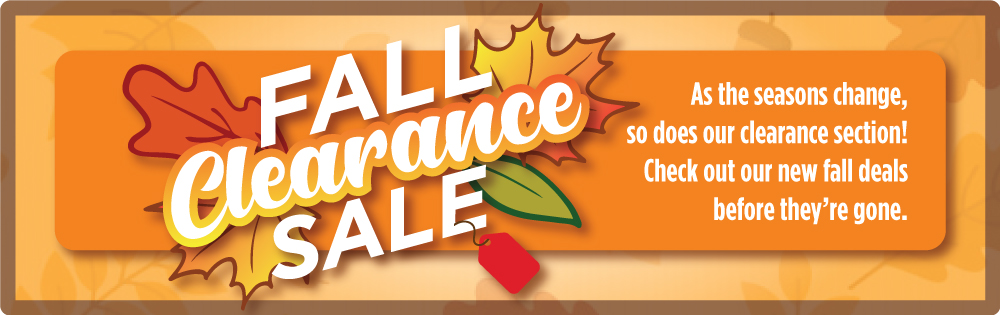 fall clearance sale