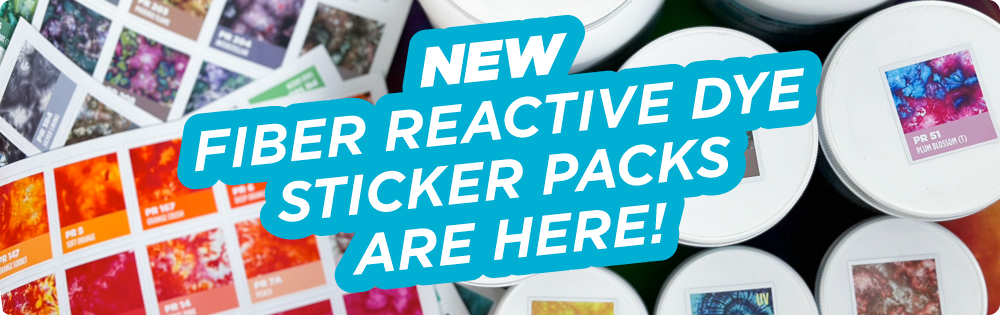 NEW Fiber Reactive Dye Sticker Packs!