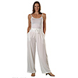 Rayon Elastic Waist Drawstring Pants