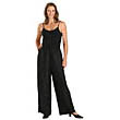 Product Photo: Black Rayon Elastic Waist Drawstring Pants