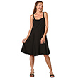 Product Photo: Black Rayon Short Ribbon Strap Dress