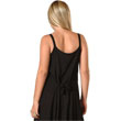 Product Photo: Black Rayon Short Ribbon Strap Dress