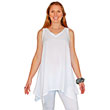 Asymmetric Rayon Tank Tunic