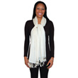 Handwoven Rayon Scarf Floating Squares Design