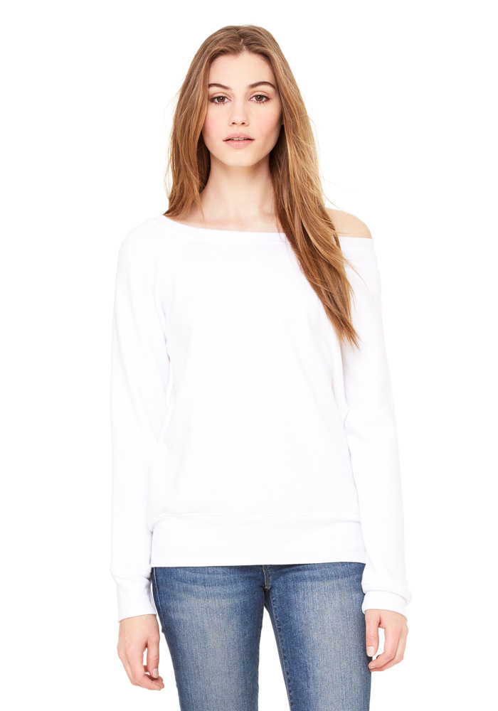 Wide neck sale slouchy sweatshirt