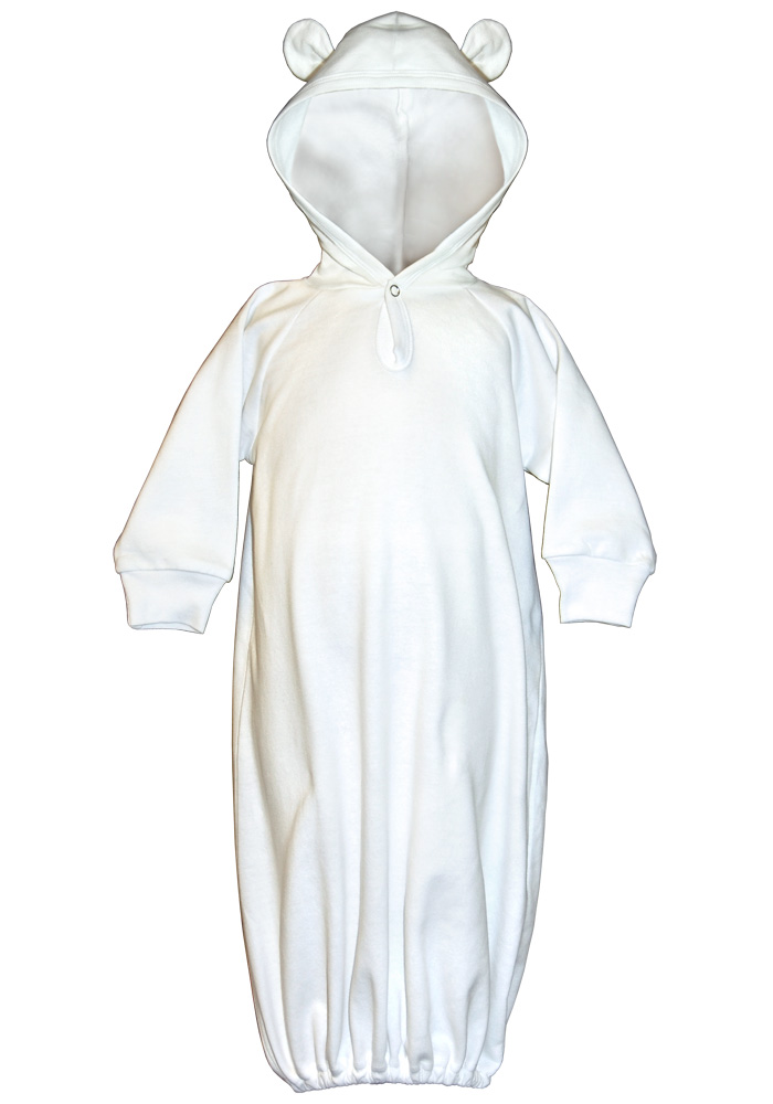 Hooded Fleece Bunting With Ears