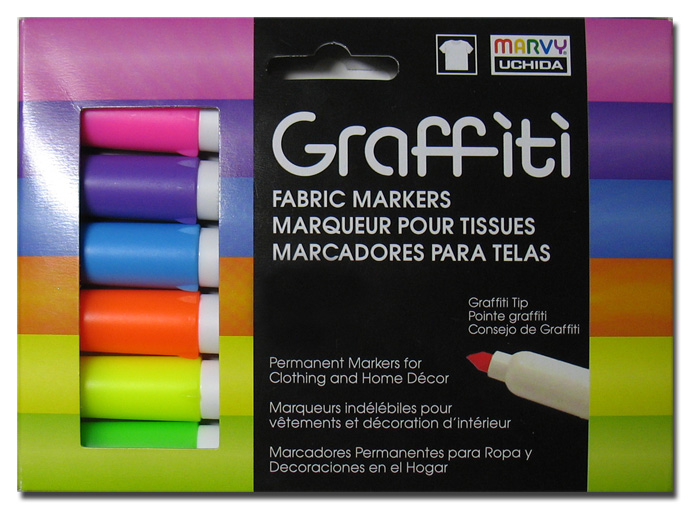 Marvy Uchida Glow in the Dark Fabric Markers