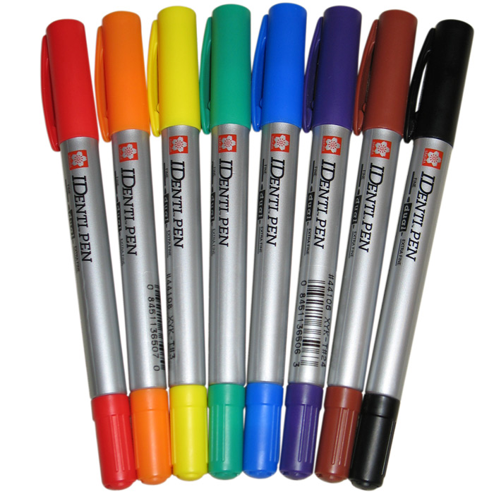 Jacquard Medium Point Tee Juice Textile Pen Bright Colour Set of 6 