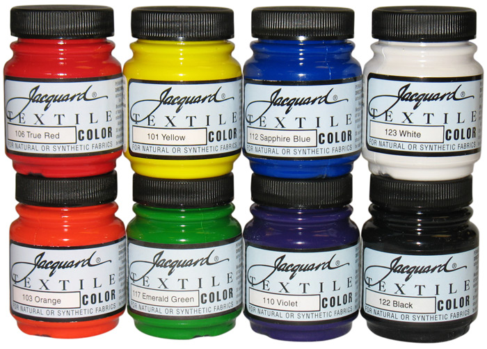 123 White Jacquard Textile Paint - Fabric Paint - Dye & Paint