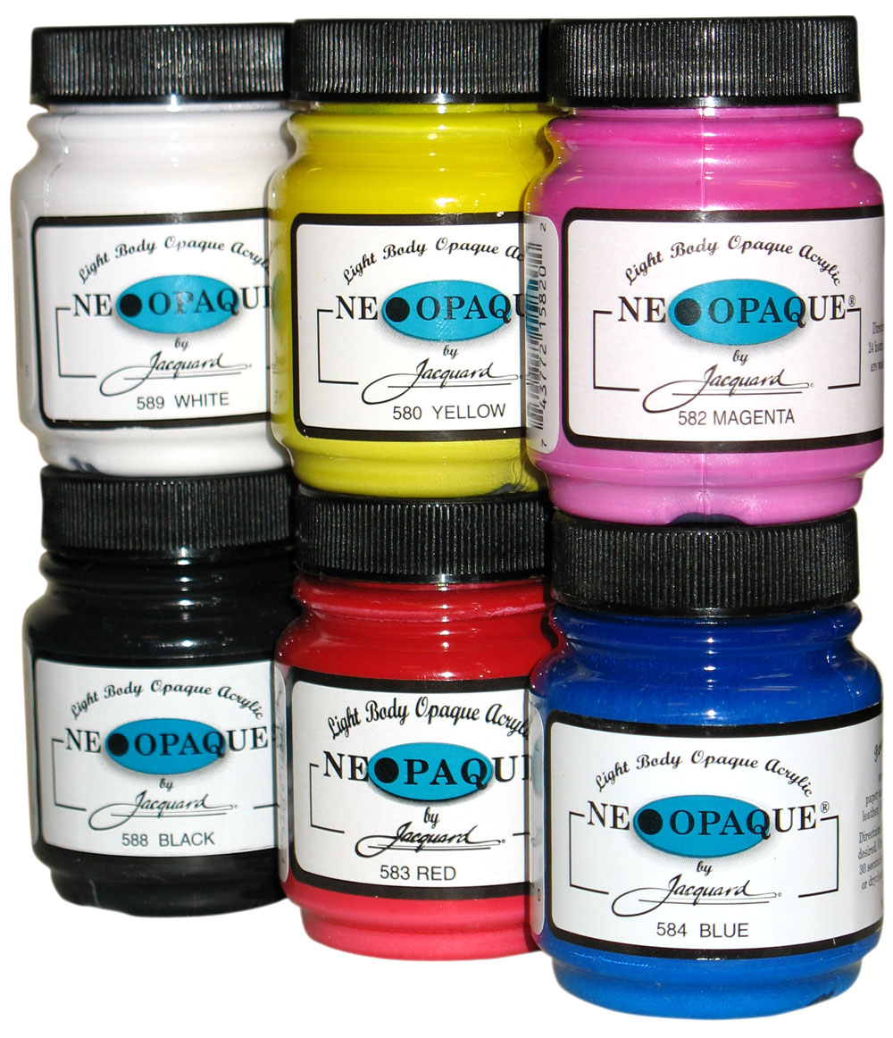 Lumiere and Neopaque Fabric Paints