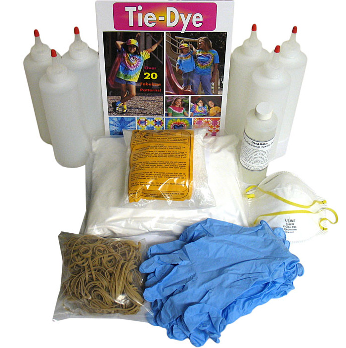Tie Dye Kit - 18 Colors Permanent Fabric Dye with Rubber Bands, Gloves,  Table Cover, Apron for Kids and Adults Tie-Dye Art - All-in-1 Textile Paint