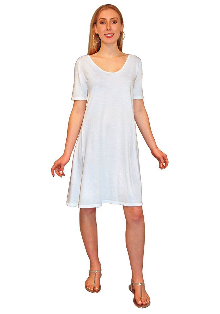 jersey swing dress