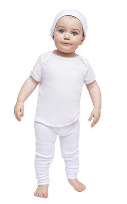 Infant Baby Rib Lap Shoulder T-shirt (Lap Shoulder Short Sleeve Tee #LSSST)