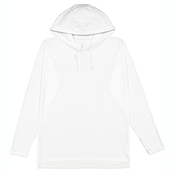 Unisex Long Sleeve Raglan Hooded Tee