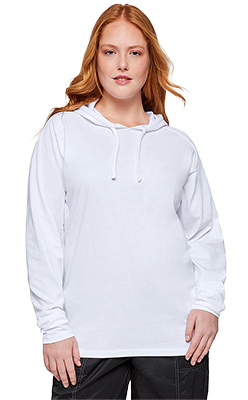 Unisex Long Sleeve Raglan Hooded Tee