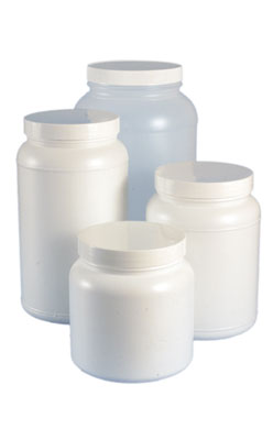 Bigger Plastic Storage Jars & Lids