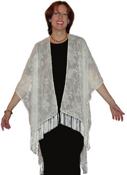 Cut Velvet Poncho