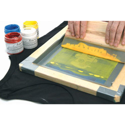 Ecotex Electric Blue Water Based Screen Printing Ink - Block Printing Ink, Silk Screen Transfers Ink for Shirt Printing - Screen Printing Supplies for