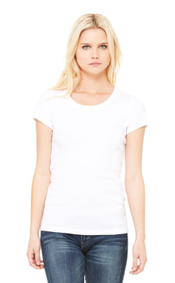 BELLA BABY RIB SCOOP NECK T