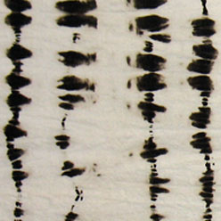 Discharged black fabric