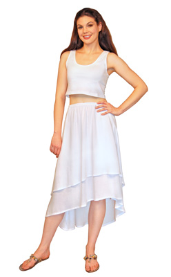 Gauzy 2-Layer Hi-Lo Dancer's Skirt