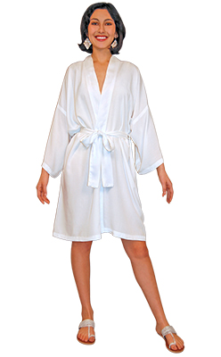 Flawed Unisex Short Robe with 3/4 Sleeves