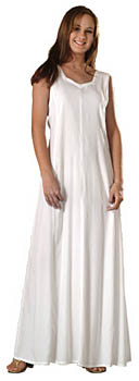 Rayon Long Sleeveless Dress