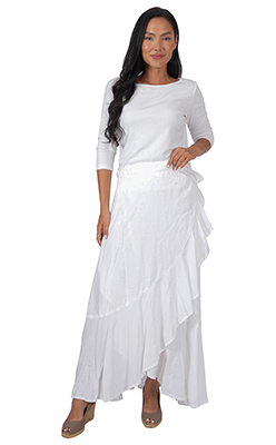 Wrapped Flounce Skirt