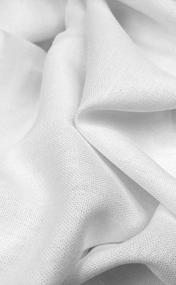 White Organic Linen Rayon 