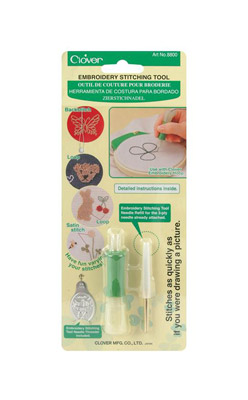 Clover Embroidery Stitching Tool & Refill Needles