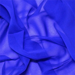 Royal Blue Silk Chiffon 8mm 45"