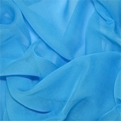 Turquoise Silk Chiffon 8mm 45"