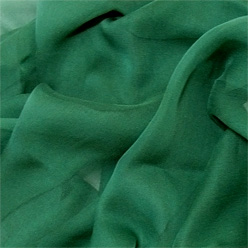 Teal Green Silk Chiffon 8mm 45"