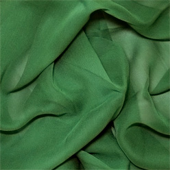 Emerald Green Silk Chiffon 8mm 45"