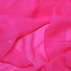 Hot Pink Silk Chiffon 8mm 45"