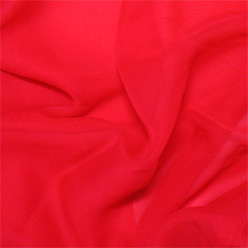 Chinese Red Silk Chiffon 8mm 45"
