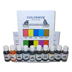 Colorhue Silk Dyes - 10 Color Set