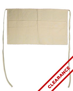 Cotton Canvas Apron With White Ties