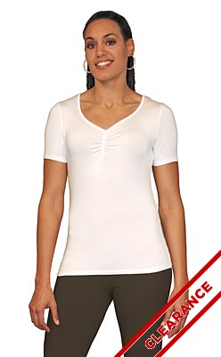 ruched front tee