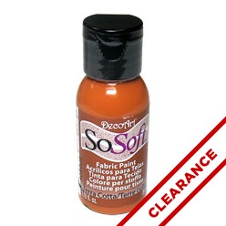 DecoArt SoSoft Fabric Paint - Terra Cotta