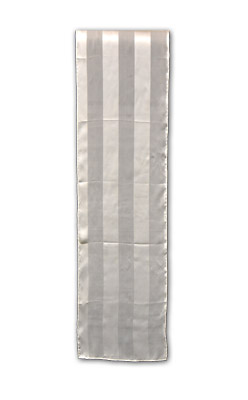 Chiffon 12mm Satin Stripe Scarf 11" x 60"