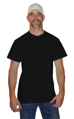 Black Fruit of the Loom Heavy Cotton HD T-Shirts