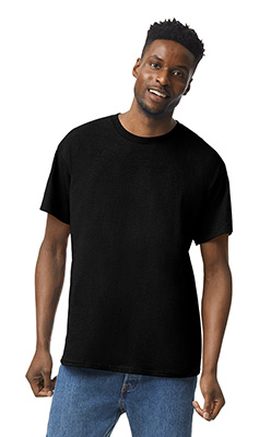 Black Gildan Heavy Cotton Adult T-shirt