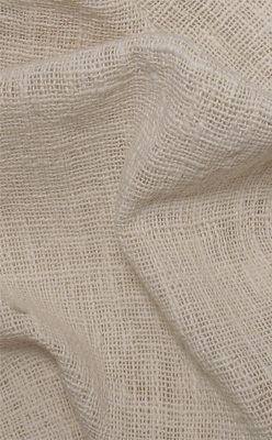 Handspun Handwoven Natural Fabric 47"