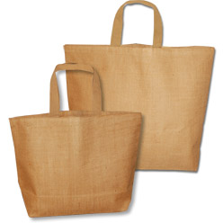 Jute Beach Bag with Cotton Lining - Natural