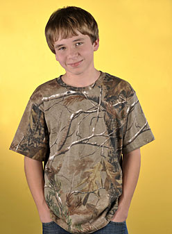 Youth Officially Licensed Realtree® Camouflage Short Sleeve T-shirt